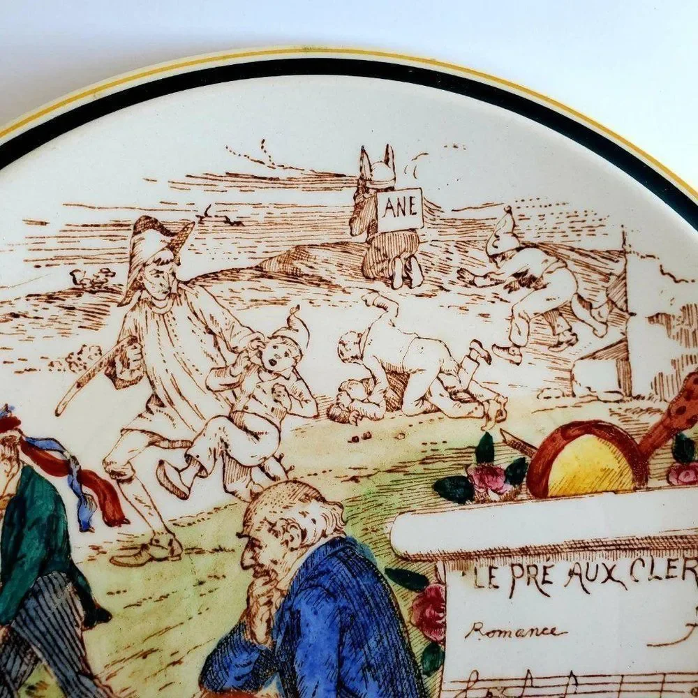 2 Vernon Kilns Plates, Le Pre Aux Clercs Vernon